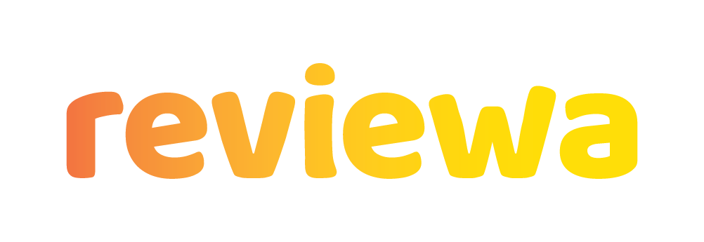 reviewa text gradient logo